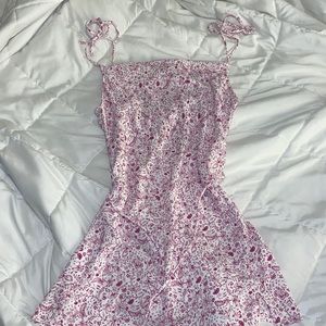 Floral print mini dress